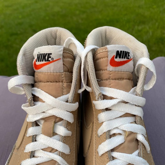 Nike Blazer Leather Mid 2016 Linen GS Sneaker SZ: Youth 5Y  RARE  895850-202 - Picture 3 of 12